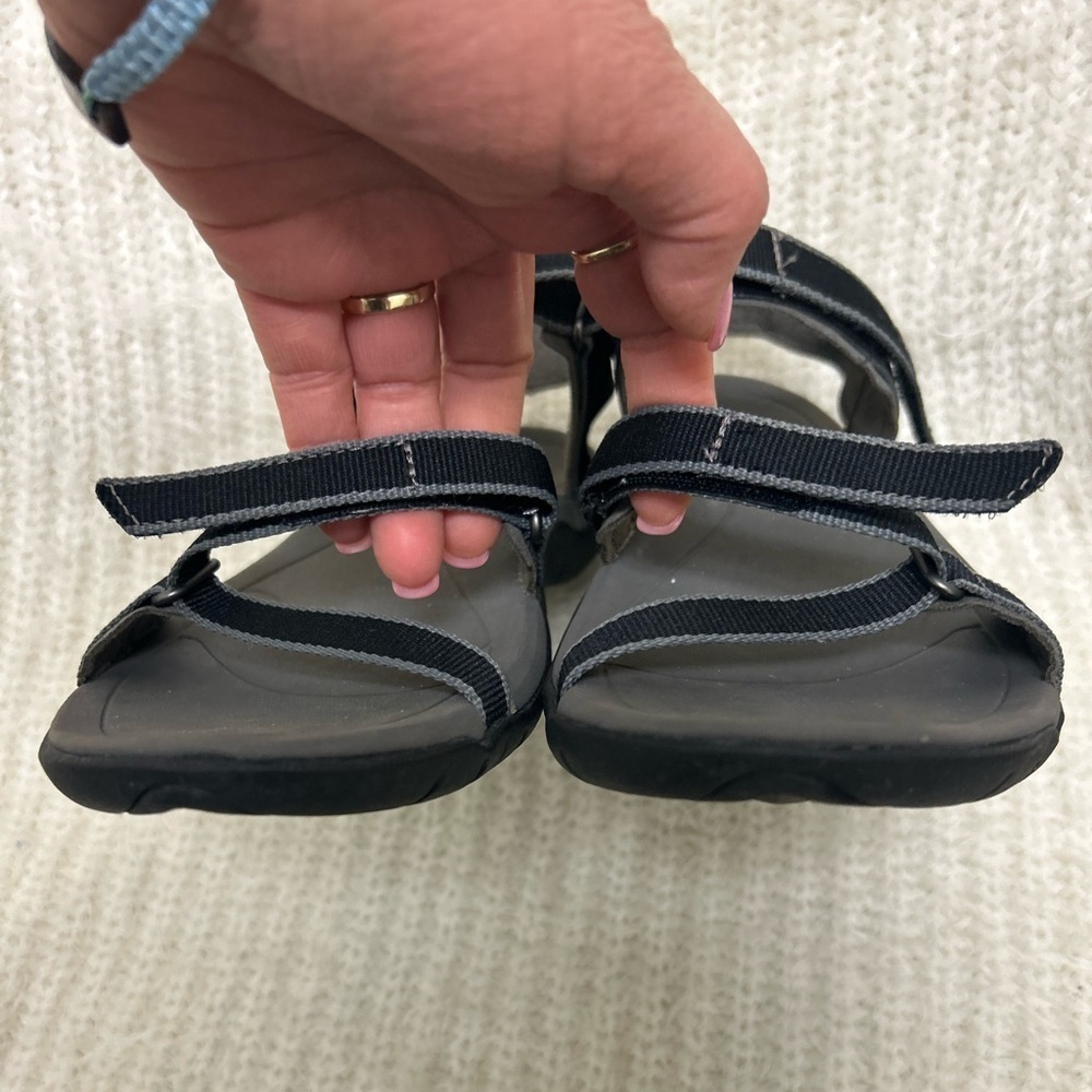 Teva Black and Gray Strappy Sport Sandals - Picture 8 of 11